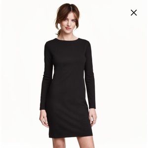 NWT H&M Black Thick Jersey Dress
